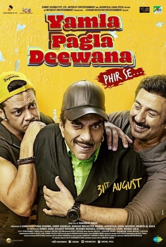 Сумасшедшая семейка 3 (2018). Yamla Pagla Deewana Phir Se...